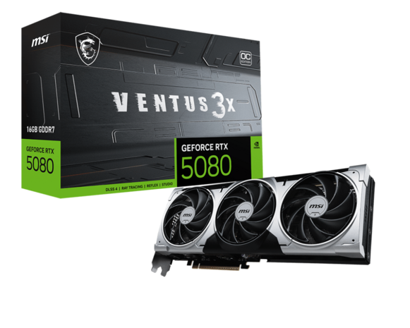 5080 MSI RTX 16G VENTUS 3X OC PLUS 16GB/3xDP/HDMI