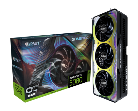 5080 Palit RTX GameRock OC 16GB/3xDP/HDMI
