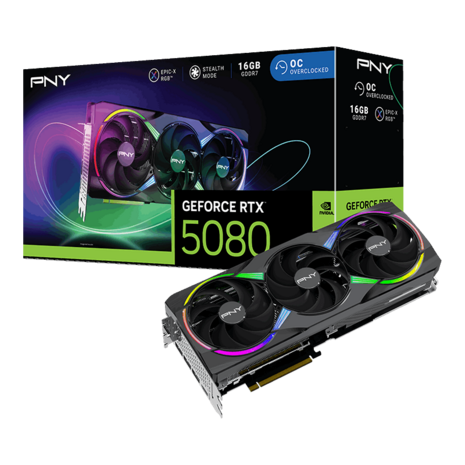 5080 PNY RTX ARGB GAMING OC 16GB/3xDP/HDMI