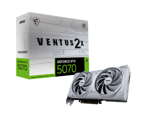 5070 MSI RTX VENTUS 2X OC White 12GB/3xDP/HDMI - wit