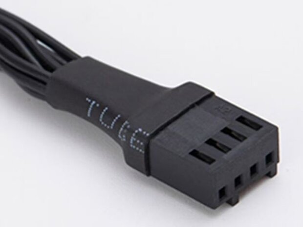 Power Train PWM Splitter kabel 2 Fans Zwart