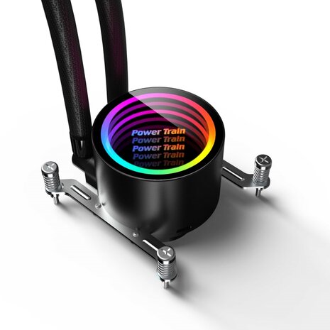 Power Train Rogue 360 ARGB Waterkoeling -AMD-Intel Zwart