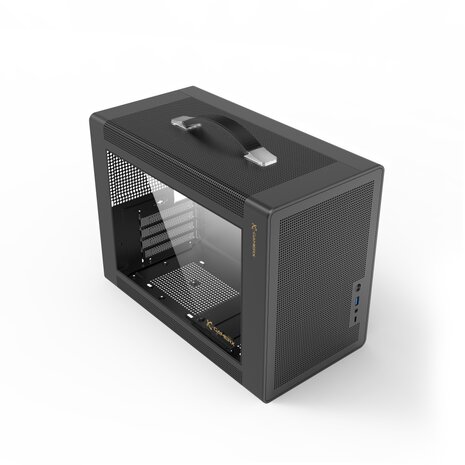 Power Train GC361000B - TG/USB-C/Midi/µATX/Zwart