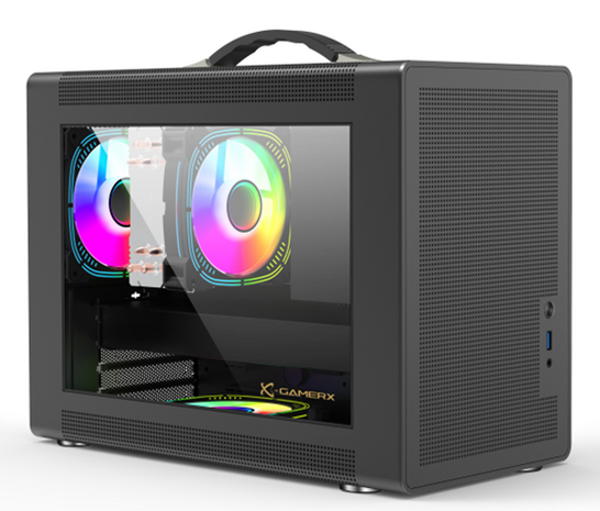 Power Train GC361000B - TG/USB-C/Midi/µATX/Zwart