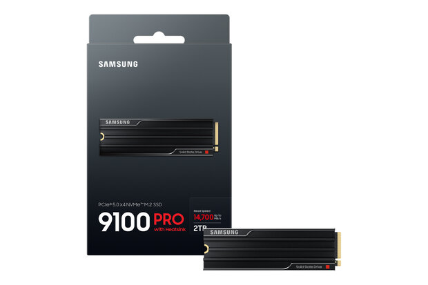 2TB M.2 PCIe NVMe2.0 Samsung 9100 Pro 14700/13300 Heatsi