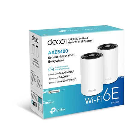 TP-Link Deco XE75 - AXE5400 Mesh WiFi6E set van 2.