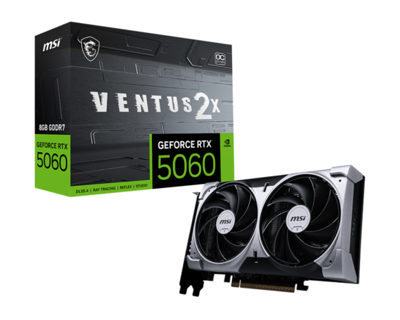 5060 MSI RTX VENTUS 2X OC 8GB/3xDP/HDMI