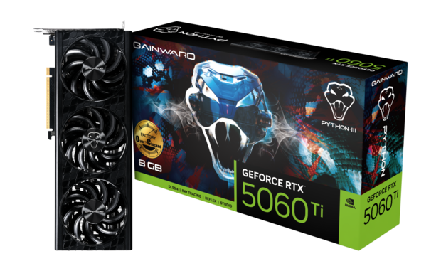 5060Ti Gainward RTX Python III OC 8GB/3xDP/HDMI