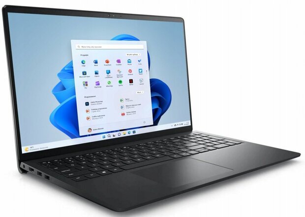 Dell 15,6" i3-12/8GB/512Gb/W11 Carbon zwart(Bruine doos)