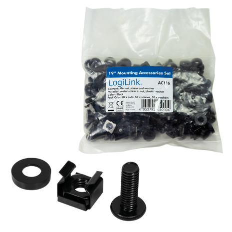 LogiLink M6 Kooischroeven Set - 50 stuks