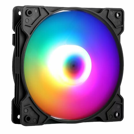 Power Train 120mm RGB PWM - Zwart
