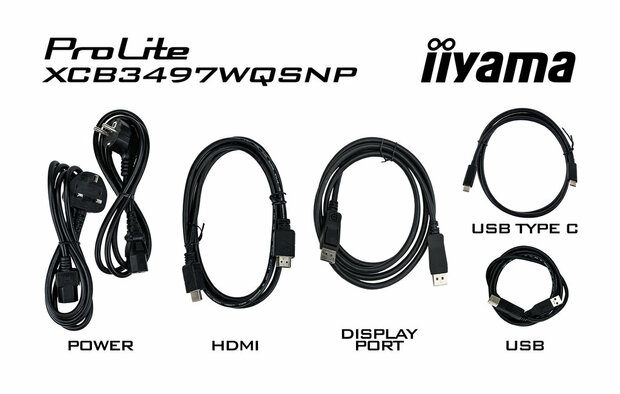 34" Iiyama ProLite XCB3497WQSNP-B1 Curved/WQHD/DP/2xHDMI