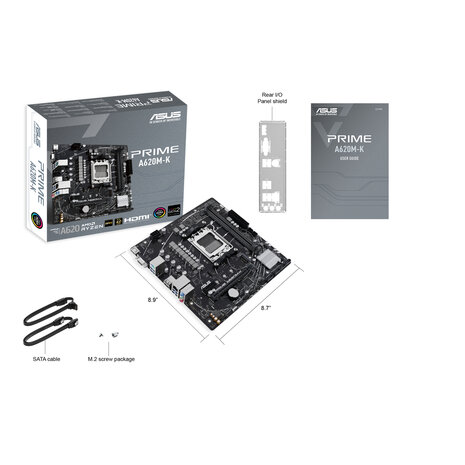 Asus AM5 A620M-K PRIME - DDR5/M.2/HDMI/VGA/µATX