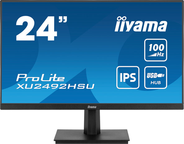 24" Iiyama ProLite XU2492HSU-B6 FHD/DP/HDMI/4xUSB/IPS