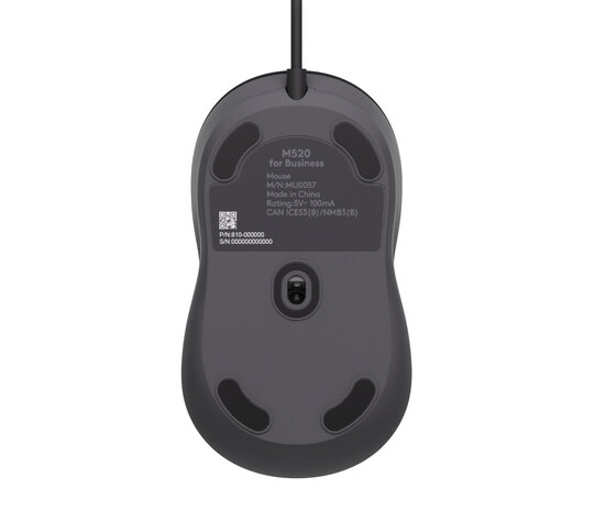 Logitech Signature M520 for Business Optical USB-C Zw.