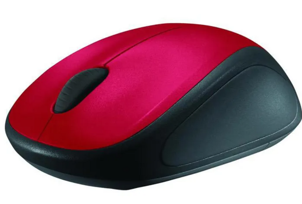 Logitech M235 Optical USB-A Zwart-Rood Retail Wireless