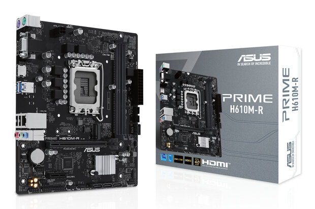 ASUS 1700 H610M-R PRIME Whitebox - DDR5/M.2/DP/HDMI/VGA