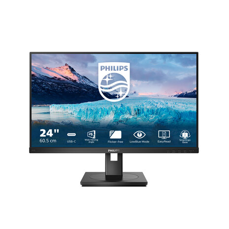 24" Philips 243S1 FHD/DP/HDMI/USB-C/Speaker/RJ45/IPS