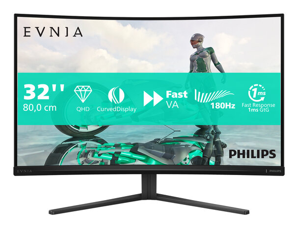 32" Philips Evnia 32M2C3500L Curved/QHD/2xDP/180Hz/VA