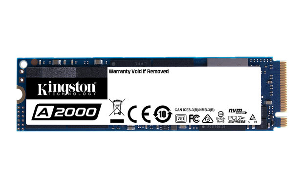 250GB M.2 PCIe NVMe Kingston A2000 3D/TLC/2000/1100