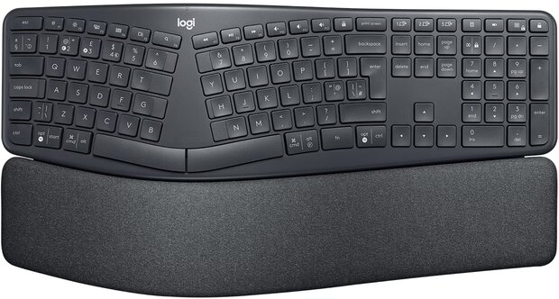 KB Logitech Ergo K860 for business Zwart Wireless