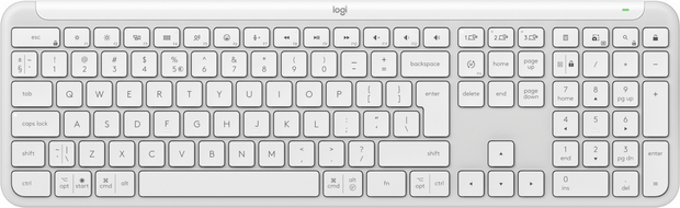KB Logitech Signature Slim K950 Wit Bluetooth Retail