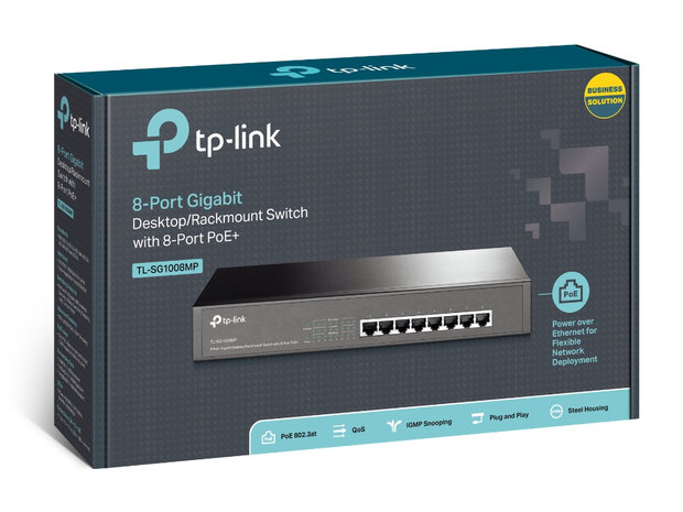 TP-Link 8Port 1Gb PoE+.