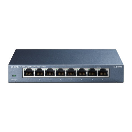 TP-Link 8Port 1Gb Metalen behuizing TL-SG108.