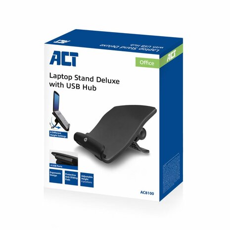 ACT AC8100 | Notebookstandaard 17.3" | Zwart