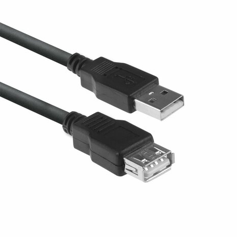 ACT AC3043 | USB 2.0 | USB-A Kabel | 3m | Zwart