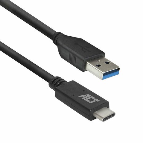 ACT AC7417 | USB 3.2 Gen 1 | USB-C naar USB-A | 2m | Zwart
