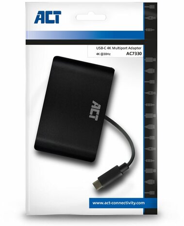 ACT AC7330 | Docking Station | USB-C | HDMI + VGA + USB | Zwart