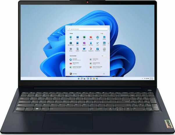 Lenovo 15,6" i3-12/8GB/512GB/FHD IPS/W11 Blauw