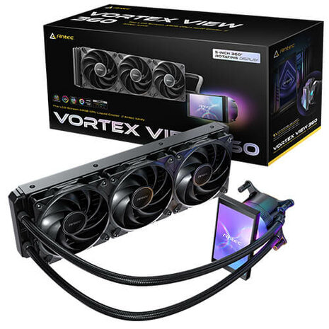 Antec Vortex VIEW 360 Waterkoeling Zwart AMD-Intel