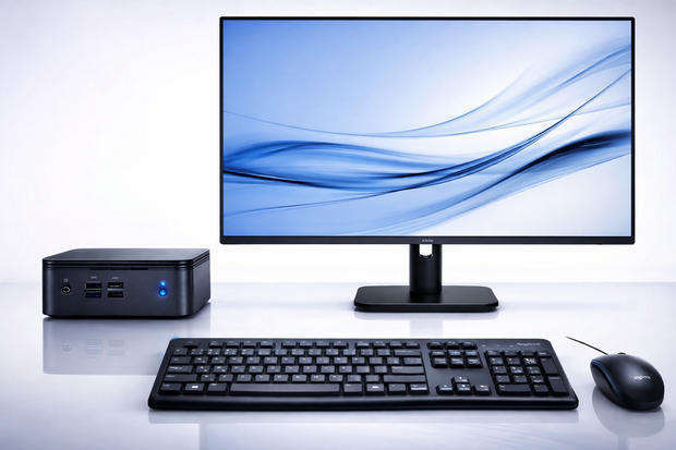 Gigabyte Brix-s - i3 10110 - 8GB DDR4 - 512GB SSD NVMe - Windows 11Pro + Philips 24 inch