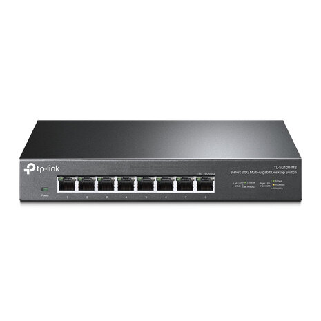 TP-Link 8Port 2.5Gb Metalen behuizing.
