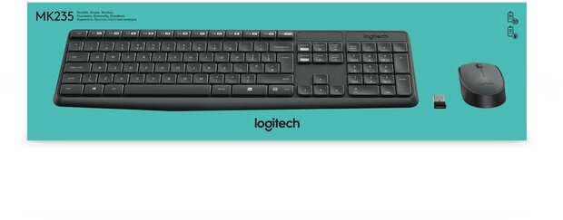 Logitech MK235 Wireless toetsenbord - muis