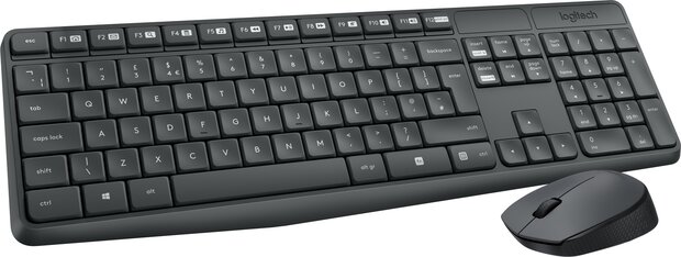 Logitech MK235 Wireless toetsenbord - muis