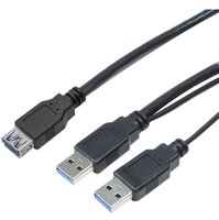 USB 3.0 2xA --> A 0.30m Verlenging LogiLink