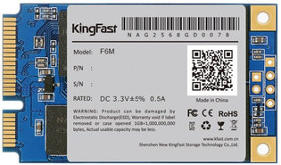 256GB mSATA Kingfast F6M TLC/550/450 Bulk