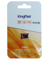 SDHC Card Micro 64GB Kingfast UHS-I U3 V30 A1 P500