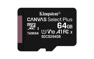 SDHC Card Micro 64GB Kingston UHS-I Canvas Select Plus