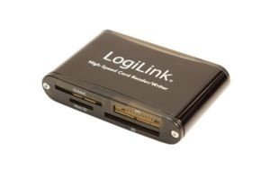 USB2.0 LogiLink All-in-1 - Aluminium behuizing zwart
