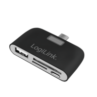 USB-C LogiLink Card Reader SD/microSD + Hub