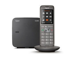 Gigaset CL660 DECT-Handset/Basisstation Antraciet, Zwart
