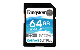 SDXC Card 64GB Kingston U3 V30 Canvas Go! Plus