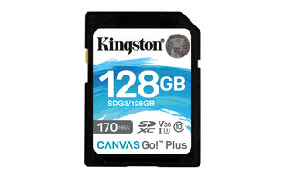 SDXC Card 128GB Kingston U3 V30 Canvas Go! Plus