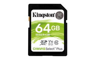 SDXC Card 64GB Kingston UHS-I Canvas Select Plus