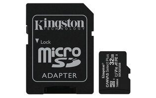 SDHC Card Micro 32GB Kingston UHS-I Canvas Select Plus