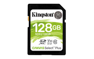 SDXC Card 128GB Kingston UHS-I Canvas Select Plus